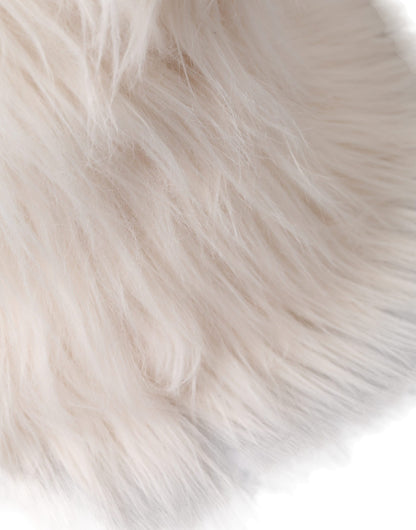 Sombrero estilo pescador blanco de piel sintética acrílica para mujer Dolce & Gabbana