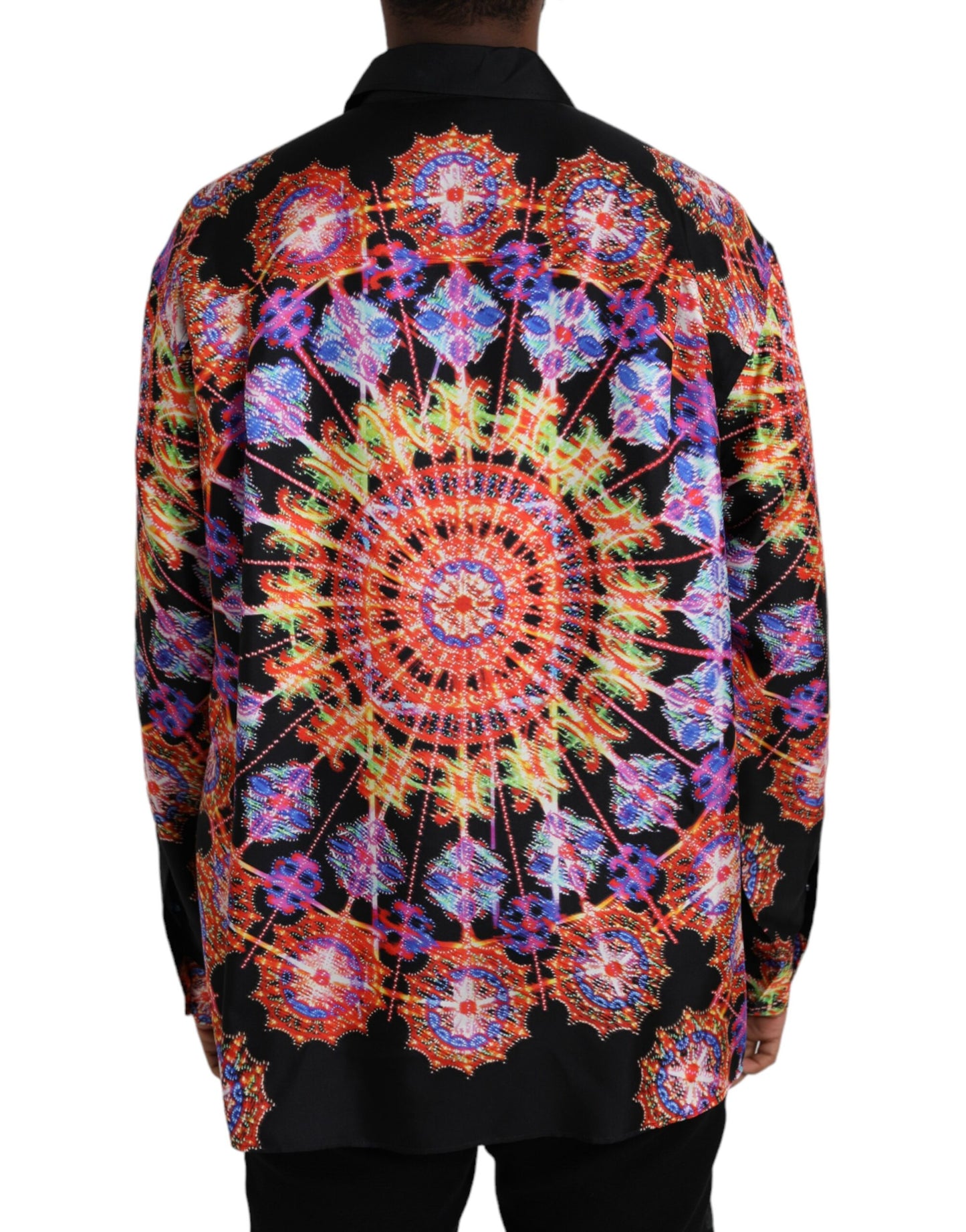 Camisa casual de seda Luminarie multicolor Dolce & Gabbana para hombre