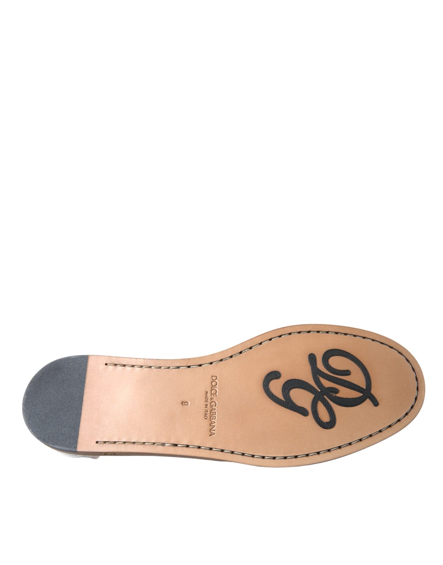 Mocasines Dolce & Gabbana de cuero blanco sin cordones