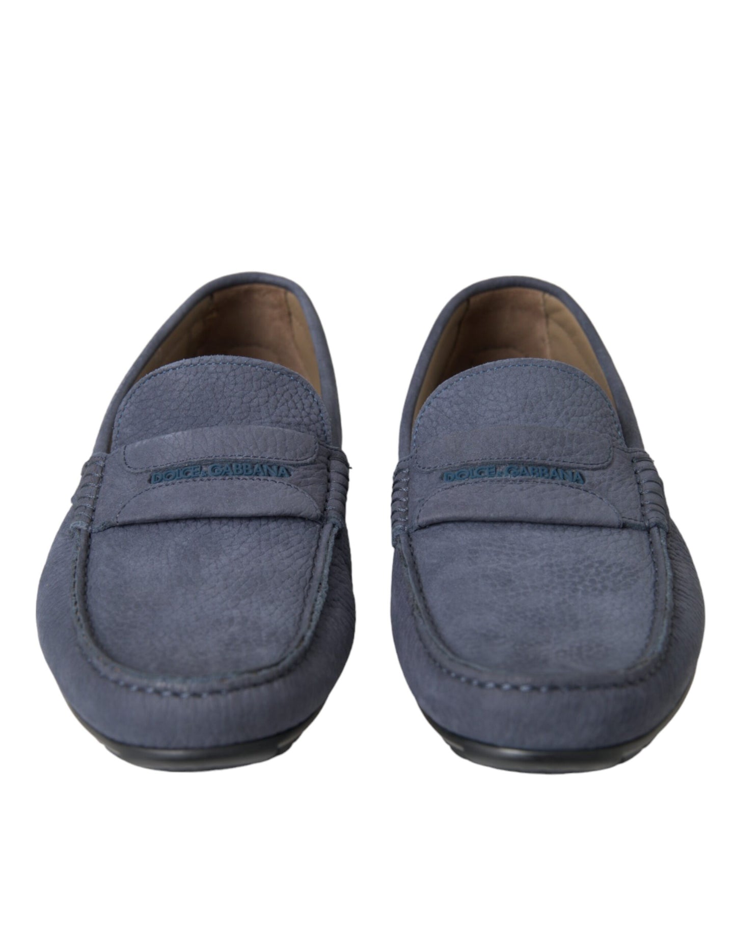 Zapatos Mocasín sin Cordones Dolce & Gabbana de Piel de Becerro Azules