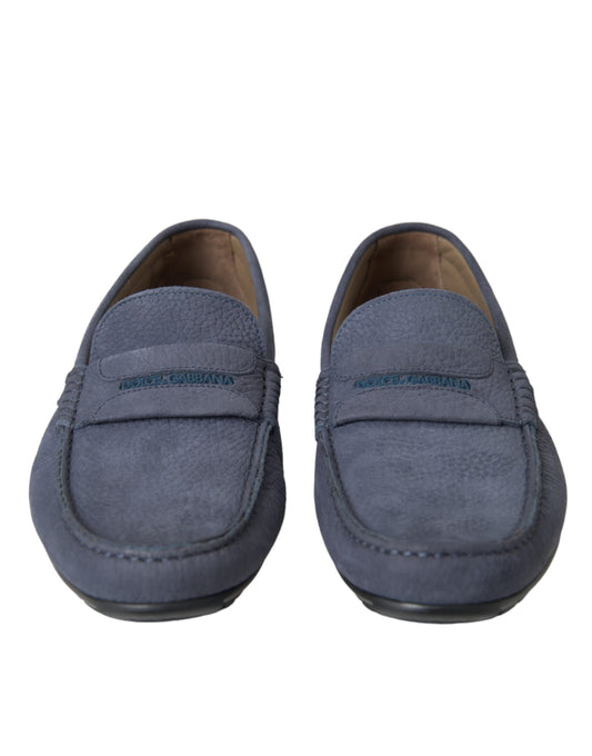 Zapatos Mocasín sin Cordones Dolce & Gabbana de Piel de Becerro Azules
