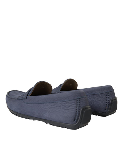 Zapatos Mocasín sin Cordones Dolce & Gabbana de Piel de Becerro Azules