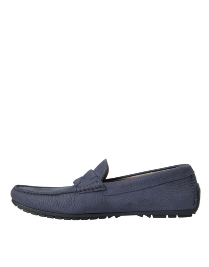 Zapatos Mocasín sin Cordones Dolce & Gabbana de Piel de Becerro Azules