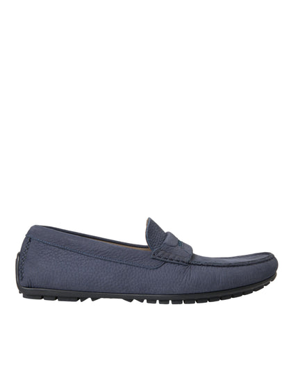 Zapatos Mocasín sin Cordones Dolce & Gabbana de Piel de Becerro Azules