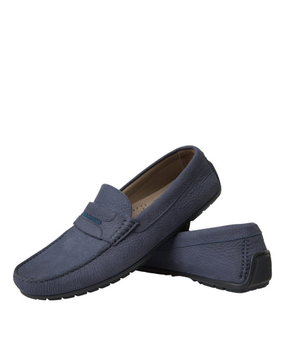 Zapatos Mocasín sin Cordones Dolce & Gabbana de Piel de Becerro Azules