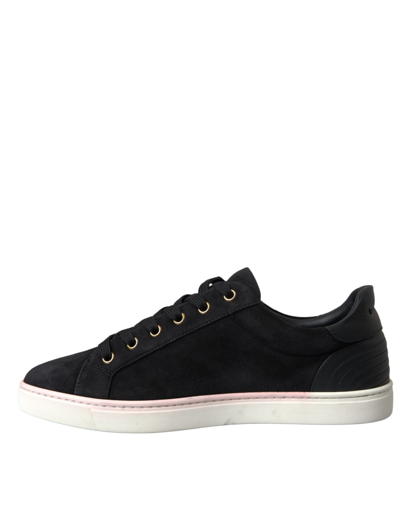 Dolce & Gabbana Zapatillas Bajas para Hombre de Ante y Piel Negras