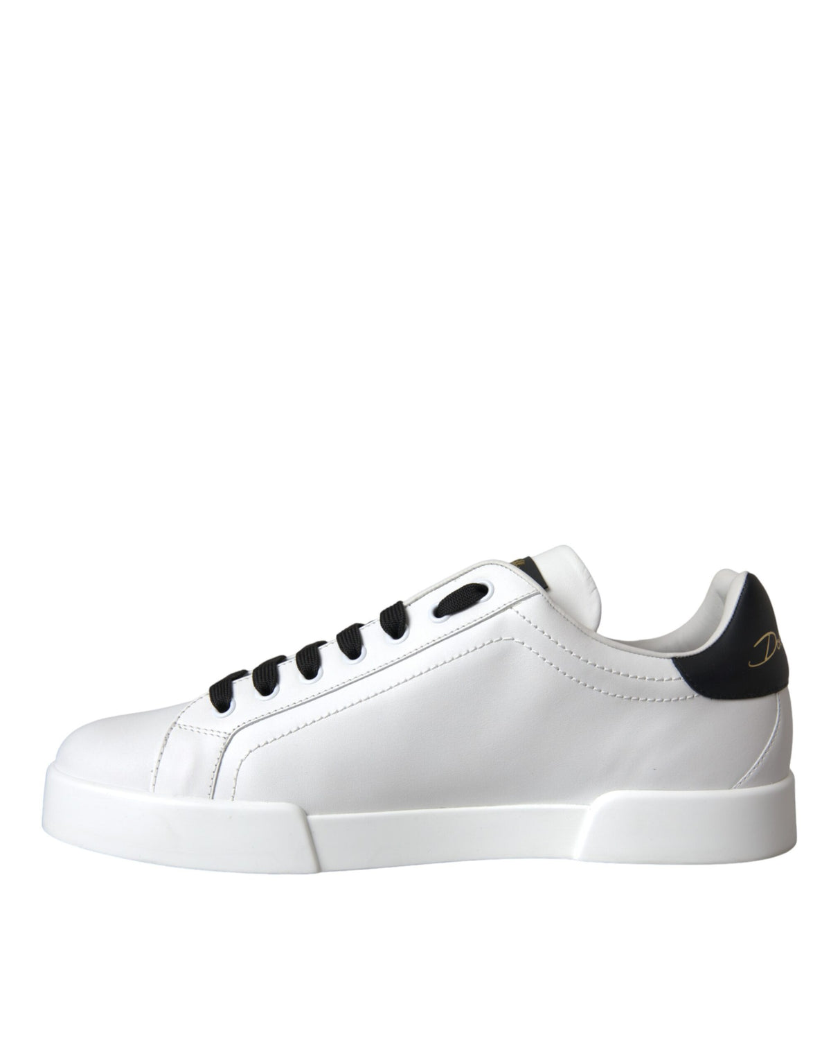Dolce & Gabbana Low-Top Casual Sneakers - White Leather With DG Logo