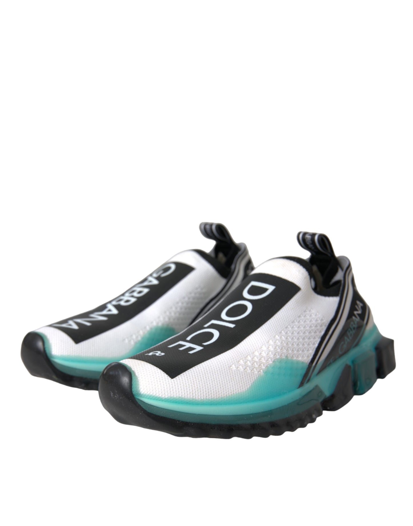 Dolce & Gabbana Zapatillas Sorrento sin cordones negras, blancas y azules