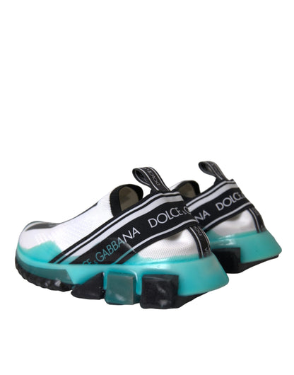 Dolce & Gabbana Zapatillas Sorrento sin cordones negras, blancas y azules