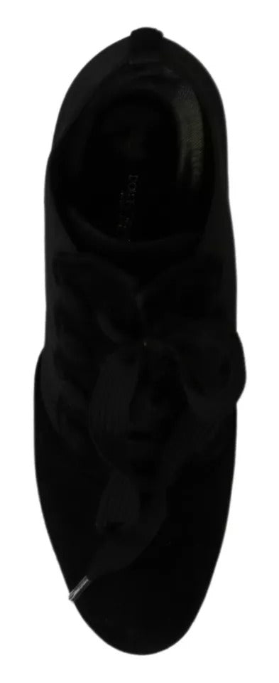 Botines elásticos de gamuza negra Dolce & Gabbana