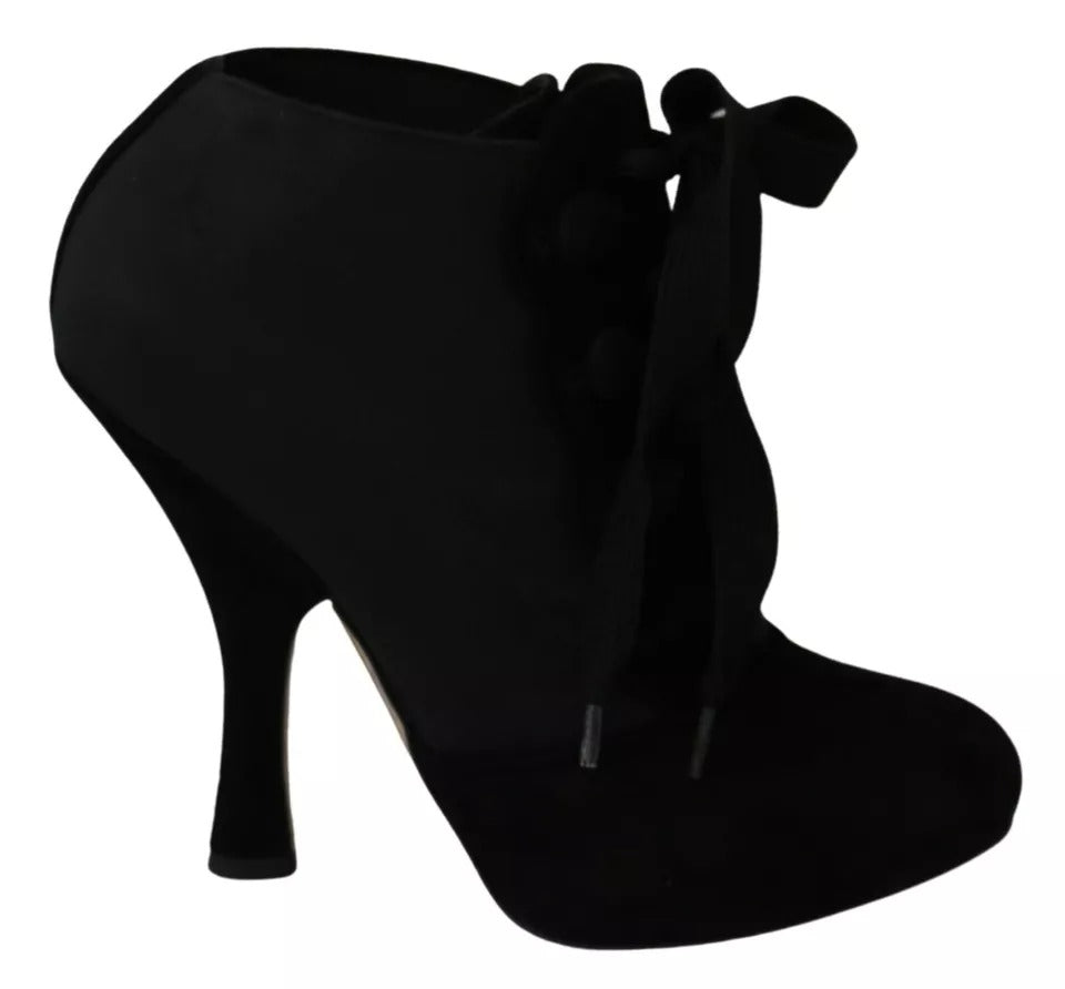Botines elásticos de gamuza negra Dolce & Gabbana