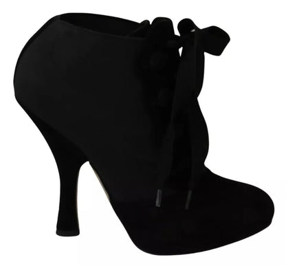 Botines elásticos de gamuza negra Dolce & Gabbana