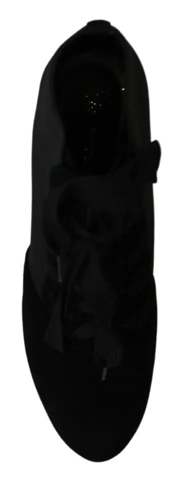Botines Dolce & Gabbana negros de ante elástico