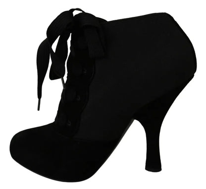 Botines Dolce & Gabbana negros de ante elástico