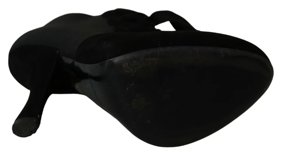 Botines Dolce & Gabbana negros de ante elástico