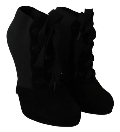 Botines Dolce & Gabbana negros de ante elástico