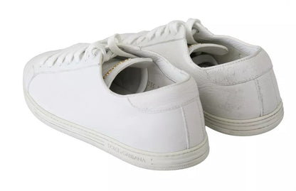 Zapatillas de hombre con cordones Dolce & Gabbana blancas Saint Tropez