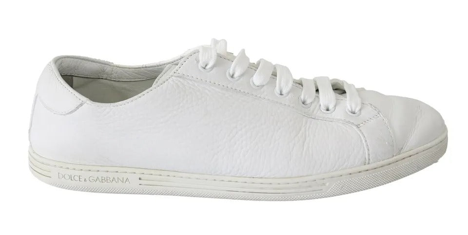 Zapatillas de hombre con cordones Dolce & Gabbana blancas Saint Tropez