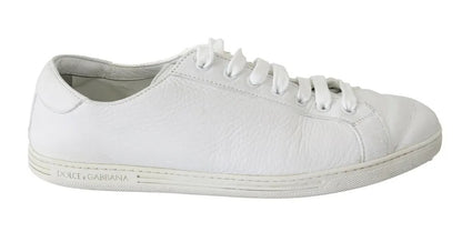 Zapatillas de hombre con cordones Dolce & Gabbana blancas Saint Tropez