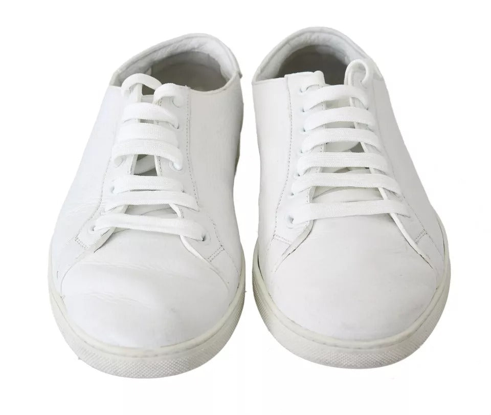 Zapatillas de hombre con cordones Dolce & Gabbana blancas Saint Tropez
