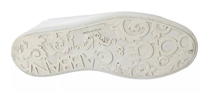 Zapatillas de hombre con cordones Dolce & Gabbana blancas Saint Tropez