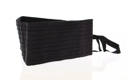 Dolce & Gabbana Fajín de seda negro para mujer