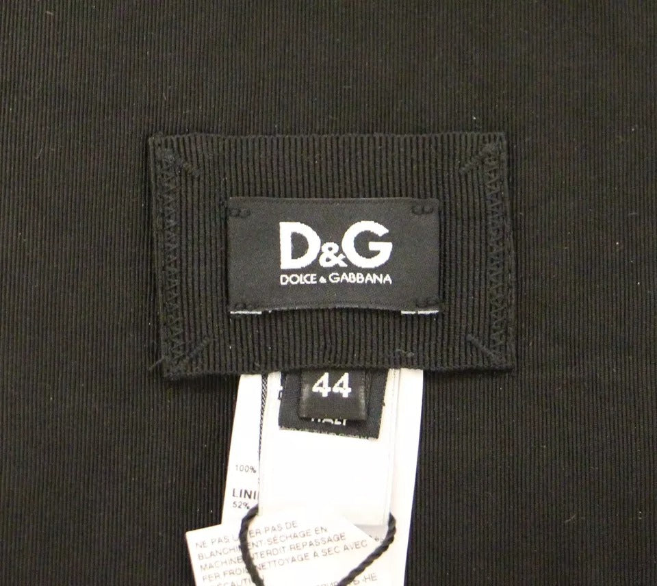 Dolce & Gabbana Fajín de seda negro para mujer