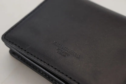 Cartera para mujer con bandolera y diseño de cuero negro Dolce & Gabbana