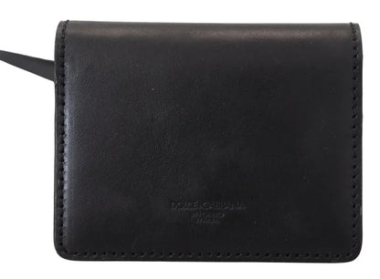 Cartera para mujer con bandolera y diseño de cuero negro Dolce & Gabbana