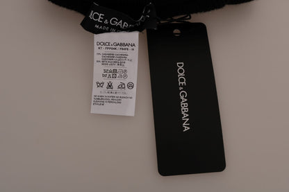 Medias y pantis elásticos de cachemir y seda negros Dolce & Gabbana