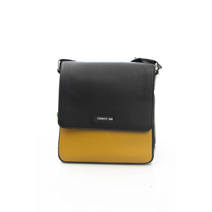 Bandolera de mujer Cerruti 1881 de cuero amarillo