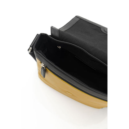 Bandolera de mujer Cerruti 1881 de cuero amarillo