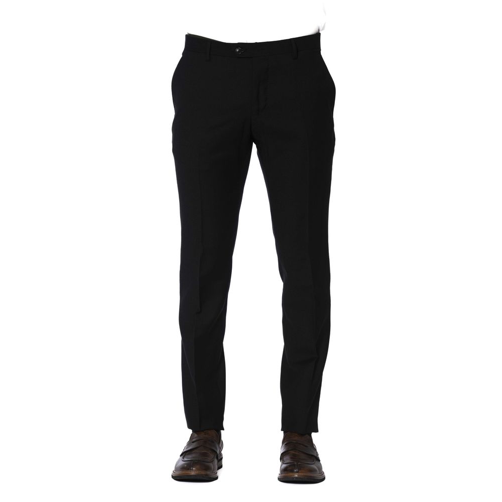 Pantalón de lana negro Trussardi para hombre