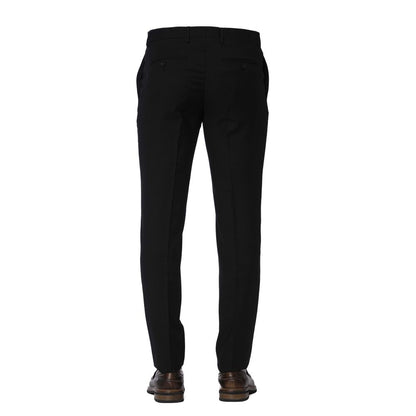 Pantalón de lana negro Trussardi para hombre