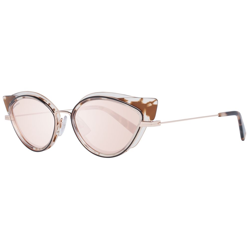 Gafas de sol de metal y plástico marrones Dsquared²