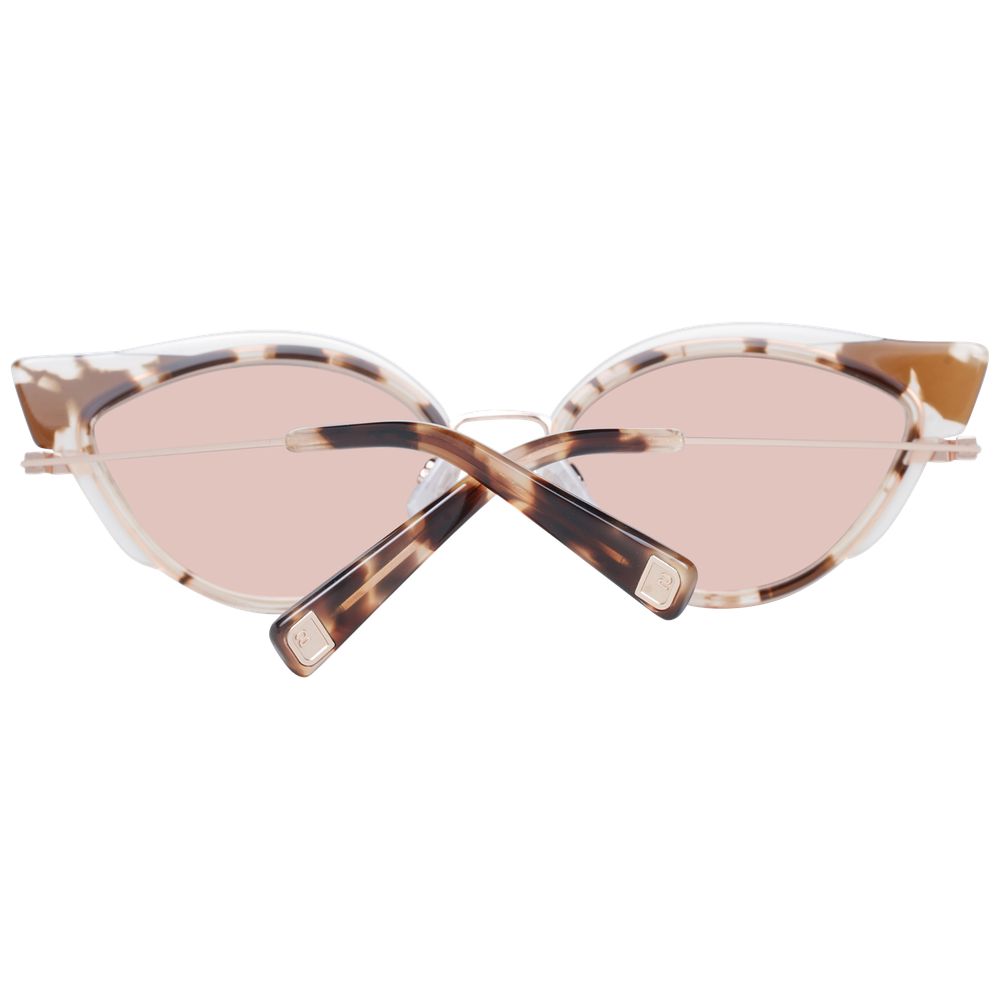 Gafas de sol de metal y plástico marrones Dsquared²