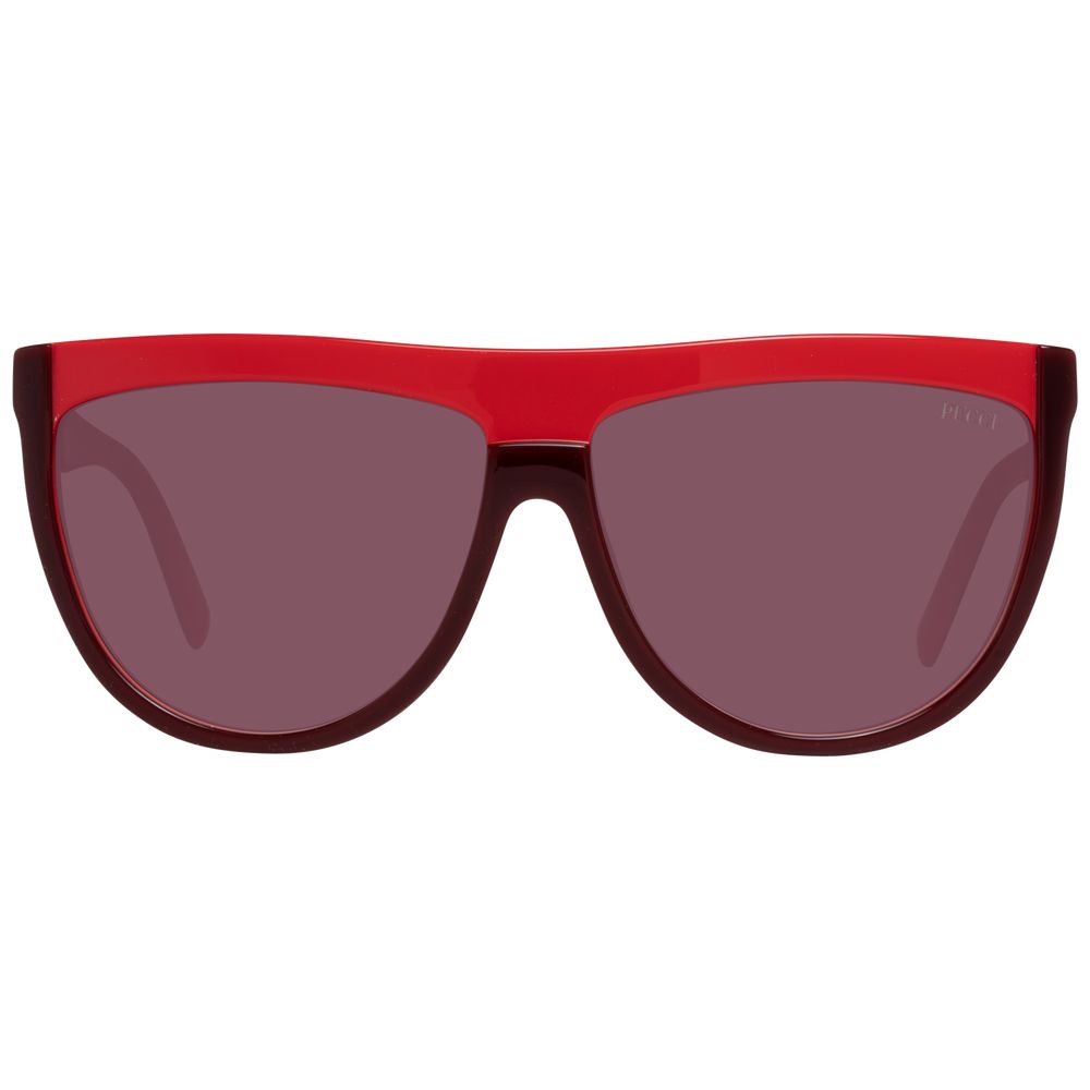 Gafas de sol de plástico color burdeos Emilio Pucci