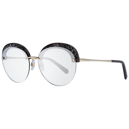 Gafas de sol Swarovski de metal dorado y plástico
