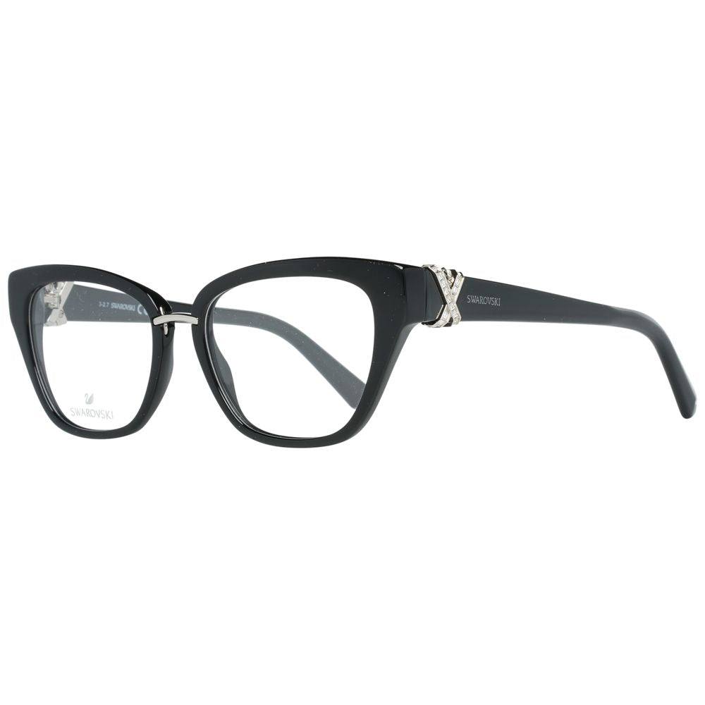 Gafas (Montura) de metal negro y plástico Swarovski