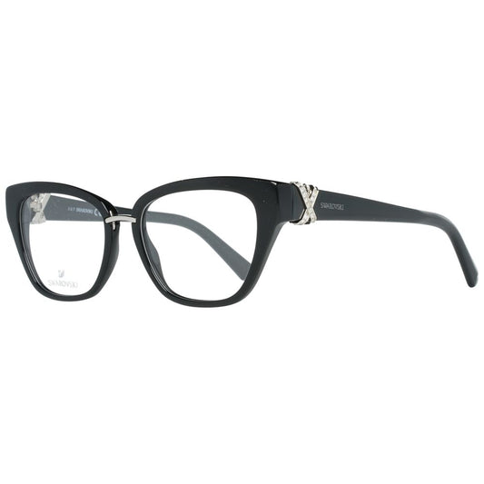 Gafas (Montura) de metal negro y plástico Swarovski