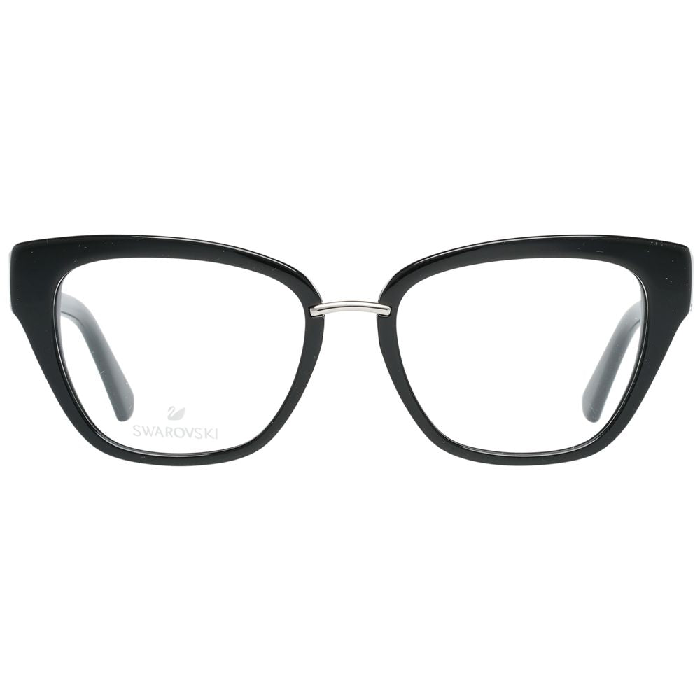 Gafas (Montura) de metal negro y plástico Swarovski