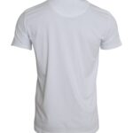 Camiseta de manga corta y cuello redondo de algodón blanco de Dolce & Gabbana