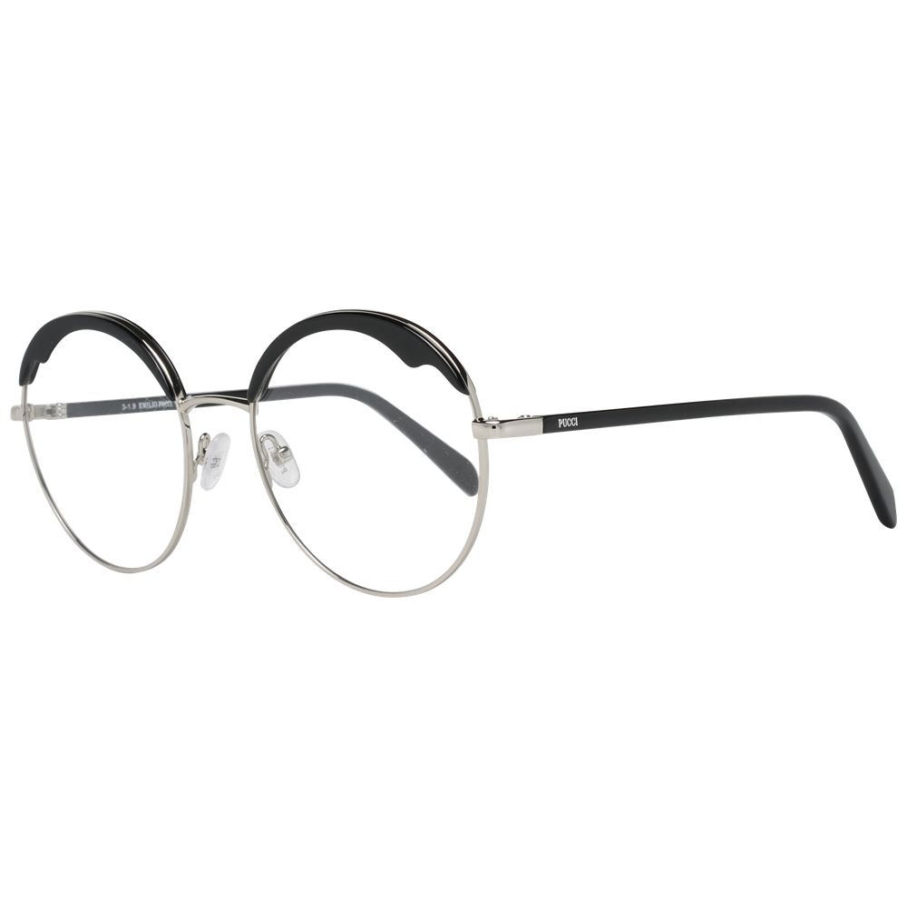 Gafas (montura) de metal y plástico negras Emilio Pucci