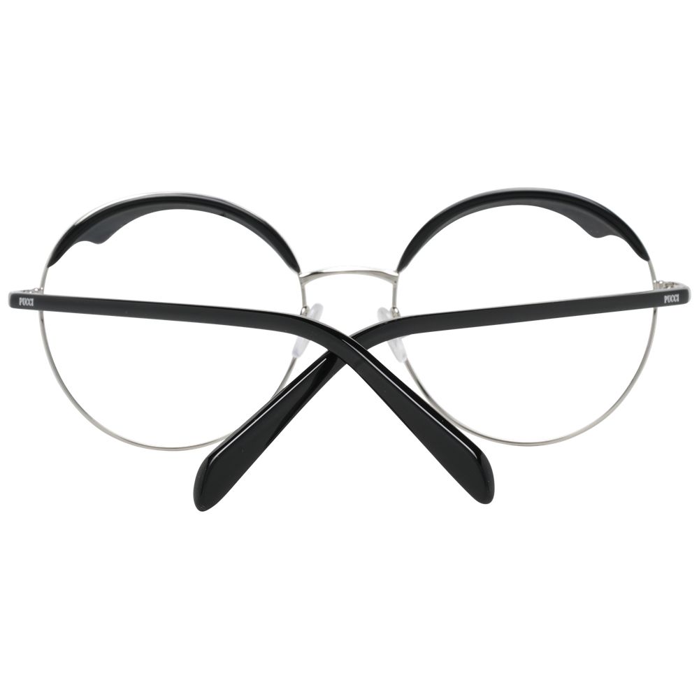 Gafas (montura) de metal y plástico negras Emilio Pucci