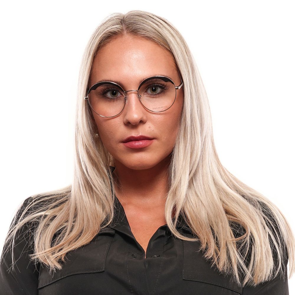 Gafas (montura) de metal y plástico negras Emilio Pucci