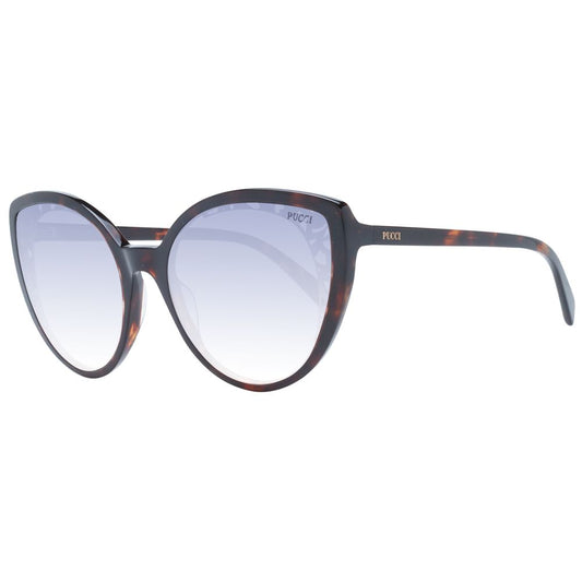 Gafas de sol de plástico marrón Emilio Pucci