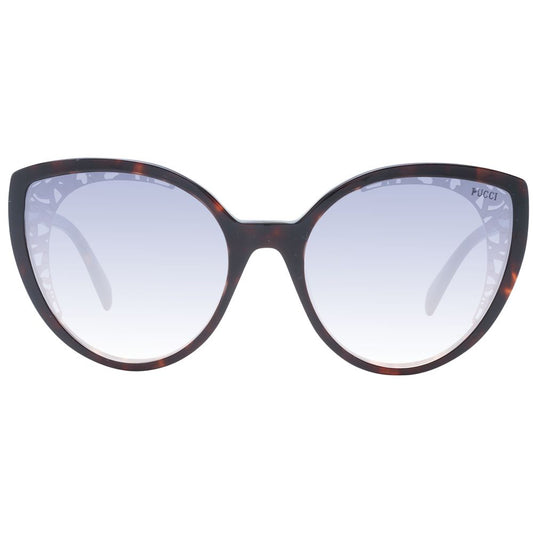 Gafas de sol de plástico marrón Emilio Pucci