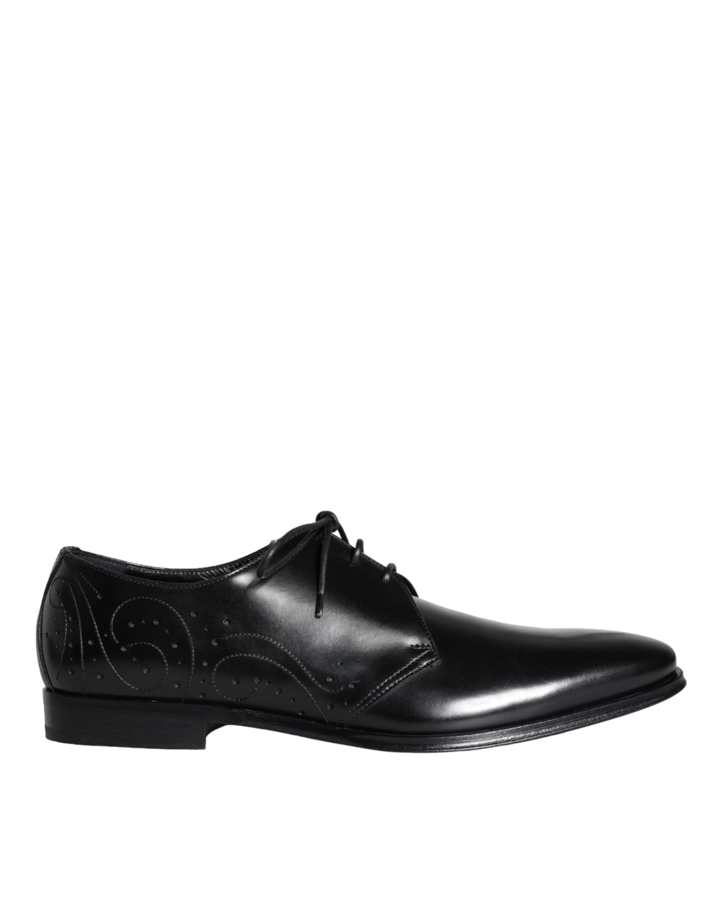 Zapatos de vestir tipo derby para hombre de piel de becerro negra Dolce & Gabbana