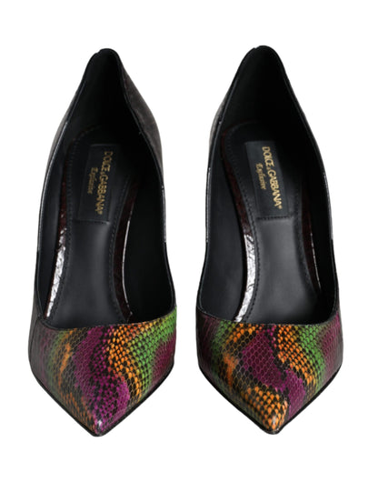 Zapatos de tacón Dolce & Gabbana de piel exótica multicolor