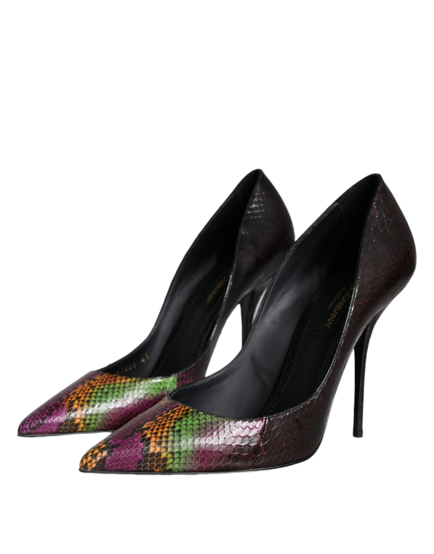 Zapatos de tacón Dolce & Gabbana de piel exótica multicolor